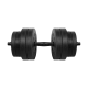Bituminous adjustable dumbbells 1x20kg REBEL ACTIVE