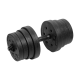 Bituminous adjustable dumbbells 2x15kg REBEL ACTIVE