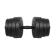 Bituminous adjustable dumbbells 2x15kg REBEL ACTIVE