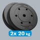 Bituminių apkrovų rinkinys 2x20kg, skylė 31mm, REBEL ACTIVE