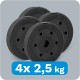 Bituminių apkrovų rinkinys 4x2.5kg, skylė 31mm, REBEL ACTIVE
