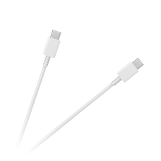 C tipo USB – C tipo USB kabelis 100 cm baltas