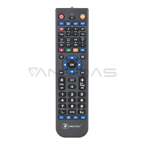 Cabletech 4 in 1 programuojamas universalus nuotolinio valdymo pultas Cabletech 4 in 1 programuojamas universalus nuotolinio valdymo pultas