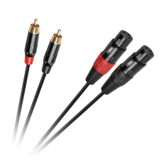 Cabletech XLR - 2RCA connection cable 1m