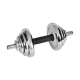 Chrome-plated, adjustable cast iron dumbbells in a case with a bar, set 20kg REBEL ACTIVE Chrome-plated, adjustable cast iron dumbbells in a case with a bar, set 20kg REBEL ACTIVE