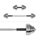 Chrome-plated, adjustable cast iron dumbbells in a case with a bar, set 30kg REBEL ACTIVE Chrome-plated, adjustable cast iron dumbbells in a case with a bar, set 30kg REBEL ACTIVE