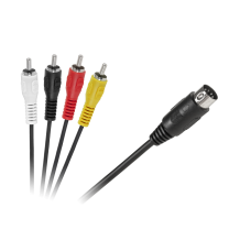 DIN-4 x RCA kabelis 1.8 m