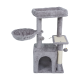 Cat scratching post 40x30x80 cm, gray, REBEL ANIMALS