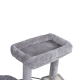 Cat scratching post 40x30x80 cm, gray, REBEL ANIMALS