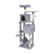 Cat scratching post 48x40x155 cm, gray, REBEL ANIMALS