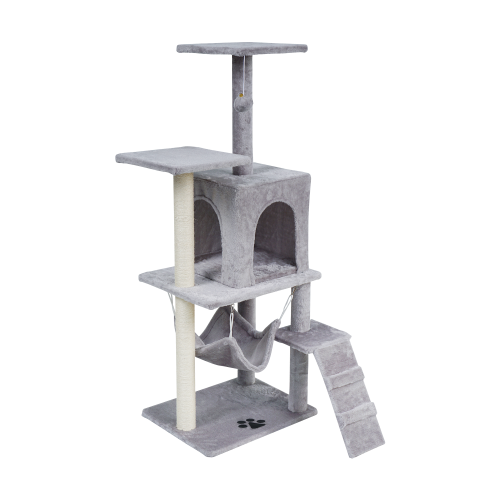 Cat scratching post 50x40x125 cm, gray, REBEL ANIMALS Cat scratching post 50x40x125 cm, gray, REBEL ANIMALS