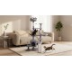 Cat scratching post 75x40x152 cm, gray, REBEL ANIMALS