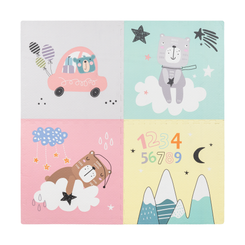 Educational mat for children, puzzle 120 x 120 cm, teddy bears Educational mat for children, puzzle 120 x 120 cm, teddy bears