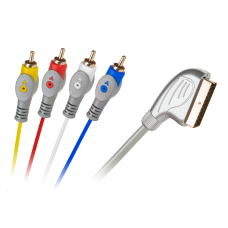 Euro-4RCA cable 1.5m teardrop