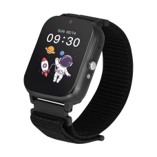 Garett Kids Tech 4G išmanusis laikrodis juodas velcro