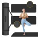 Gymnastics mat for yoga, pilates, fitness, 183x61cm, 1cm thick, TPE material, black, REBEL ACTIVE Gymnastics mat for yoga, pilates, fitness, 183x61cm, 1cm thick, TPE material, black, REBEL ACTIVE