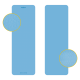 Gymnastics mat for yoga, pilates, fitness, 183x61cm, 1cm thick, TPE material, blue, REBEL ACTIVE
