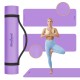 Gimnastikos kilimėlis jogai, pilatesui, fitnesui, 183x61cm, 1cm storio, TPE medžiaga, violetinė, REBEL ACTIVE Gimnastikos kilimėlis jogai, pilatesui, fitnesui, 183x61cm, 1cm storio, TPE medžiaga, violetinė, REBEL ACTIVE
