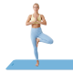 Gimnastikos kilimėlis jogai, pilatesui, fitnesui, 183x61cm, 4mm storio, TPE medžiaga, mėlynas, REBEL ACTIVE Gimnastikos kilimėlis jogai, pilatesui, fitnesui, 183x61cm, 4mm storio, TPE medžiaga, mėlynas, REBEL ACTIVE