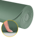Gymnastics mat for yoga, pilates, fitness, 183x61cm, 4mm thick, TPE material, green, REBEL ACTIVE Gymnastics mat for yoga, pilates, fitness, 183x61cm, 4mm thick, TPE material, green, REBEL ACTIVE