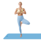 Gimnastikos kilimėlis jogai, pilatesui, fitnesui, 183x61cm, 6mm storio, TPE medžiaga, mėlynas, REBEL ACTIVE Gimnastikos kilimėlis jogai, pilatesui, fitnesui, 183x61cm, 6mm storio, TPE medžiaga, mėlynas, REBEL ACTIVE