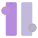 Gymnastics mat for yoga, pilates, fitness, 183x61cm, 6mm thick, TPE material, purple, REBEL ACTIVE Gymnastics mat for yoga, pilates, fitness, 183x61cm, 6mm thick, TPE material, purple, REBEL ACTIVE