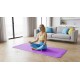 Gymnastics mat for yoga, pilates, fitness, 183x61cm, 6mm thick, TPE material, purple, REBEL ACTIVE Gymnastics mat for yoga, pilates, fitness, 183x61cm, 6mm thick, TPE material, purple, REBEL ACTIVE