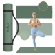 Gimnastikos kilimėlis jogai, pilatesui, fitnesui, 183x61cm, 6mm storio, TPE medžiaga, žalias, REBEL ACTIVE Gimnastikos kilimėlis jogai, pilatesui, fitnesui, 183x61cm, 6mm storio, TPE medžiaga, žalias, REBEL ACTIVE