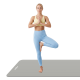 Gimnastikos kilimėlis jogai, pilatesui, fitnesui, 190x115 cm, 2 cm storio, NBR medžiaga, pilkas, REBEL ACTIVE Gimnastikos kilimėlis jogai, pilatesui, fitnesui, 190x115 cm, 2 cm storio, NBR medžiaga, pilkas, REBEL ACTIVE