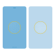 Gymnastics mat for yoga, pilates, fitness, 200x115cm, 1cm thick, TPE material, blue, REBEL ACTIVE Gymnastics mat for yoga, pilates, fitness, 200x115cm, 1cm thick, TPE material, blue, REBEL ACTIVE