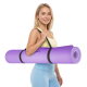 Gimnastikos kilimėlis jogai, pilatesui, fitnesui, 200x115 cm, 1 cm storio, TPE medžiaga, violetinė, REBEL ACTIVE Gimnastikos kilimėlis jogai, pilatesui, fitnesui, 200x115 cm, 1 cm storio, TPE medžiaga, violetinė, REBEL ACTIVE