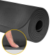 Gymnastics mat for yoga, pilates, fitness, 200x90cm, 1cm thick, TPE material, black, REBEL ACTIVE Gymnastics mat for yoga, pilates, fitness, 200x90cm, 1cm thick, TPE material, black, REBEL ACTIVE