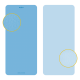 Gymnastics mat for yoga, pilates, fitness, 200x90cm, 1cm thick, TPE material, blue, REBEL ACTIVE