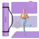 Gimnastikos kilimėlis jogai, pilatesui, fitnesui, 200x90cm, 1cm storio, TPE medžiaga, violetinė, REBEL ACTIVE Gimnastikos kilimėlis jogai, pilatesui, fitnesui, 200x90cm, 1cm storio, TPE medžiaga, violetinė, REBEL ACTIVE