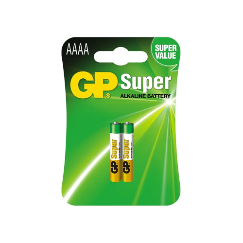 GP Super Alkaline AAAA šarminės baterijos, 2 vnt./bl. GP Super Alkaline AAAA šarminės baterijos, 2 vnt./bl.
