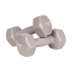 >>>HEX ketaus vinilo hantelių rinkinys 30 kg (2x1 kg + 2x2 kg + 2x3 kg + 2x4 kg + 2x5 kg), REBEL ACTIVE