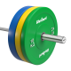 >>>Olimpiniai gumuoti BUMPER svareliai, BEAST serijos, 2 x 10 kg rinkinys, skylės skersmuo 51 mm, REBEL ACTIVE