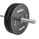>>>Olimpiniai gumuoti svarmenys BUMPER rinkinys 2x15kg, skylės skersmuo 51 mm, REBEL ACTIVE