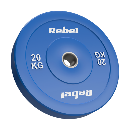 >>>Olimpinis gumuotas BUMPER svorio diskas, BEAST serijos, 20 kg, skylės skersmuo 51 mm, REBEL ACTIVE >>>Olimpinis gumuotas BUMPER svorio diskas, BEAST serijos, 20 kg, skylės skersmuo 51 mm, REBEL ACTIVE