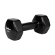 >>>Šešiakampiai ketaus vinilo hanteliai 2x5kg, REBEL ACTIVE