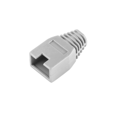 Rubber cover of the 8p8c RJ45 plug gray