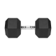 Rubberized cast iron dumbbell HEX 32.5 kg REBEL ACTIVE