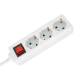 Extension cord 3 sockets 5m German type with switch (3x1.5mm) Rebel white Extension cord 3 sockets 5m German type with switch (3x1.5mm) Rebel white