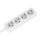 Extension cord 4 sockets 2m German type without switch (3x1.5mm) Rebel white Extension cord 4 sockets 2m German type without switch (3x1.5mm) Rebel white