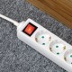 Extension cord 4 sockets 2m German type with switch (3x1.5mm) Rebel white Extension cord 4 sockets 2m German type with switch (3x1.5mm) Rebel white