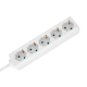 Extension cord 5 sockets 3m German type without switch (3x1.5mm) Rebel white Extension cord 5 sockets 3m German type without switch (3x1.5mm) Rebel white