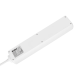 Extension cord 5 sockets 2m German type with switch (3x1.5mm) Rebel white