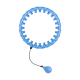 Smart Hula Hop slimming hoop with studs and weights 50cm, blue, REBEL ACTIVE Smart Hula Hop slimming hoop with studs and weights 50cm, blue, REBEL ACTIVE