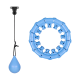 Smart Hula Hop slimming hoop with studs and weights 50cm, blue, REBEL ACTIVE Smart Hula Hop slimming hoop with studs and weights 50cm, blue, REBEL ACTIVE