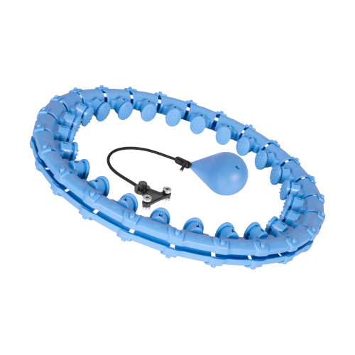 Smart Hula Hop slimming hoop with studs and weights 50cm, blue, REBEL ACTIVE Smart Hula Hop slimming hoop with studs and weights 50cm, blue, REBEL ACTIVE